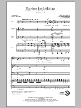 page one of Please Come Home For Christmas (arr. Mark Brymer) (SATB Choir)