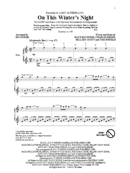 page one of On This Winter's Night (arr. Ed Lojeski) (SATB Choir)