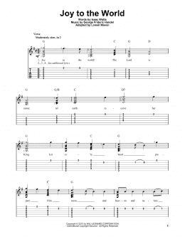 page one of Joy To The World (Solo Guitar)