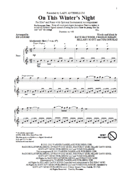 page one of On This Winter's Night (arr. Ed Lojeski) (SSA Choir)