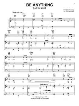 page one of Be Anything (But Be Mine) (Piano, Vocal & Guitar Chords (Right-Hand Melody))