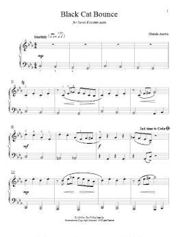 page one of Black Cat Bounce (Educational Piano)