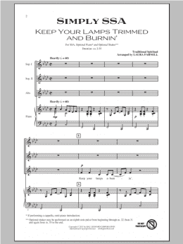page one of Simply SSA (Four Songs For Treble Chorus) (SSA Choir)