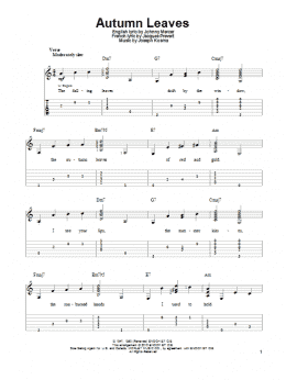 page one of Autumn Leaves (Solo Guitar)