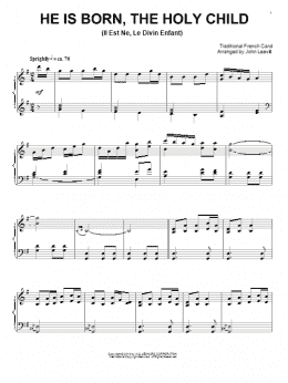 page one of Christmas Tidings (Piano Solo)