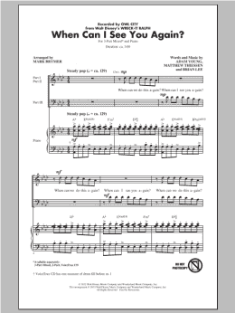 page one of When Can I See You Again? (3-Part Mixed Choir)