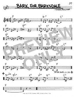 page one of Bark For Barksdale (Real Book – Melody & Chords – C Instruments)