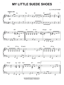 page one of My Little Suede Shoes (arr. Brent Edstrom) (Piano Solo)
