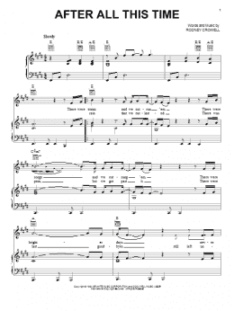 page one of After All This Time (Piano, Vocal & Guitar Chords (Right-Hand Melody))