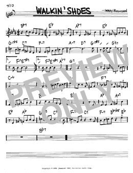 page one of Walkin' Shoes (Real Book – Melody & Chords – C Instruments)