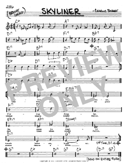 page one of Skyliner (Real Book – Melody, Lyrics & Chords)