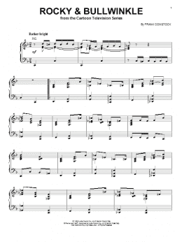 page one of Rocky & Bullwinkle (Piano, Vocal & Guitar Chords (Right-Hand Melody))