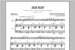 page one of Dear Heart (SATB Choir)