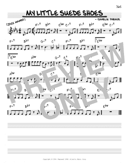 page one of My Little Suede Shoes (Real Book – Melody & Chords – C Instruments)
