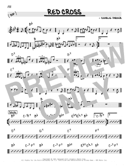 page one of Red Cross (Real Book – Melody & Chords – C Instruments)