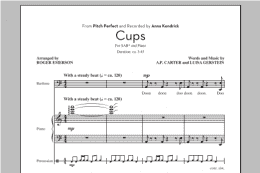 page one of Cups (from Pitch Perfect) (arr. Roger Emerson) (SAB Choir)