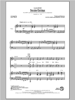 page one of Step Into Christmas (SATB Choir)
