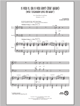 page one of Everybody Loves My Baby (But My Baby Don't Love Nobody But Me) (3-Part Mixed Choir)