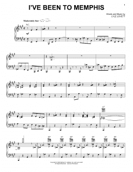 page one of I've Been To Memphis (Piano, Vocal & Guitar Chords (Right-Hand Melody))