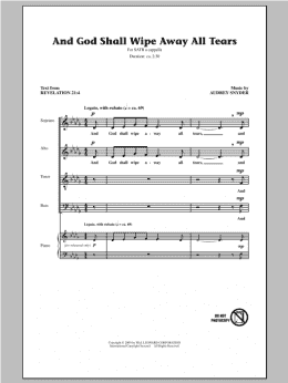 page one of And God Shall Wipe Away All Tears (SATB Choir)