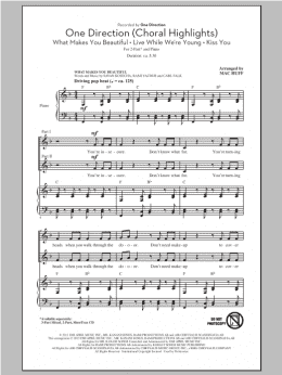 page one of One Direction (Choral Highlights) (2-Part Choir)