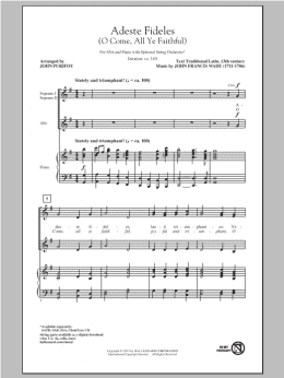 page one of O Come, All Ye Faithful (Adeste Fideles) (SSA Choir)
