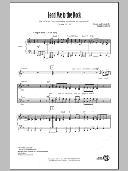 page one of Lead Me To The Rock (SATB Choir)