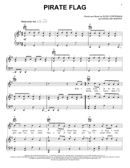 page one of Pirate Flag (Piano & Vocal)
