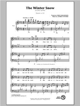 page one of The Winter Snow (2-Part Choir)