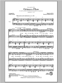 page one of Orinoco Flow (arr. Kirby Shaw) (SAB Choir)