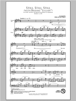 page one of Still, Still, Still (with Brahm's Lullaby) (SATB Choir)