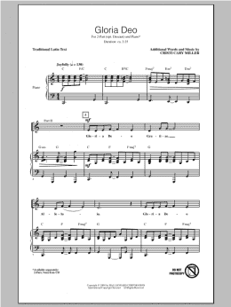 page one of Gloria Deo (2-Part Choir)