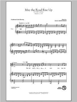 page one of May The Road Rise Up (SATB Choir)