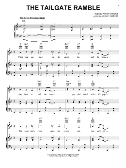 page one of The Tailgate Ramble (Piano, Vocal & Guitar Chords (Right-Hand Melody))