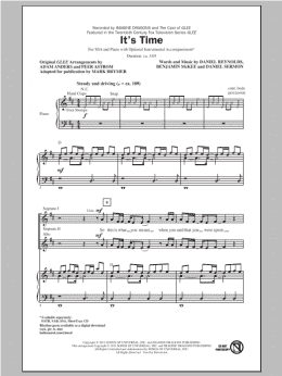 page one of It's Time (SSA Choir)
