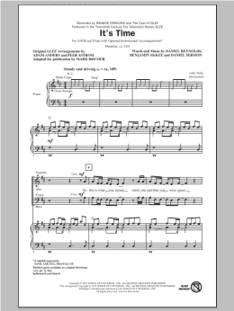 page one of It's Time (SATB Choir)