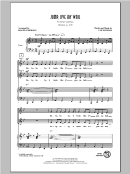 page one of Jump, Jive An' Wail (2-Part Choir)