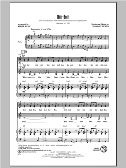page one of Bim-Bom (SSA Choir)