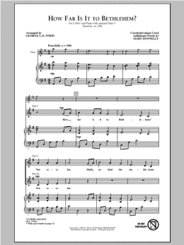 page one of How Far Is It To Bethlehem? (2-Part Choir)