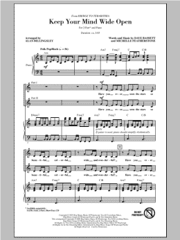 page one of Keep Your Mind Wide Open (2-Part Choir)