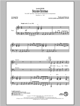 page one of Step Into Christmas (SAB Choir)