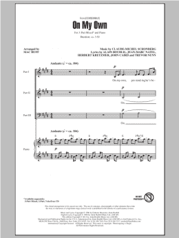 page one of On My Own (from Les Miserables) (arr. Mac Huff) (3-Part Mixed Choir)