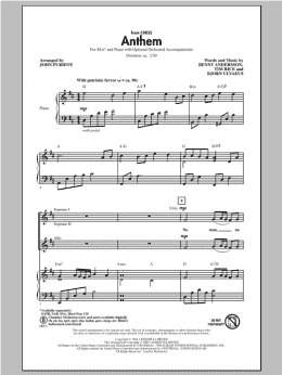 page one of Anthem (from Chess) (SSA Choir)