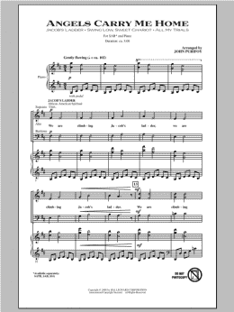 page one of Angels Carry Me Home (Medley) (SAB Choir)