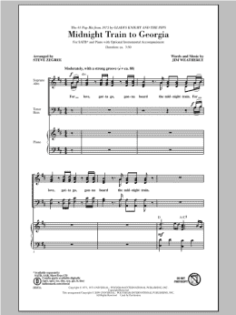 page one of Midnight Train To Georgia (SATB Choir)