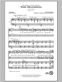 page one of The Blessing (arr. John Purifoy) (SAB Choir)