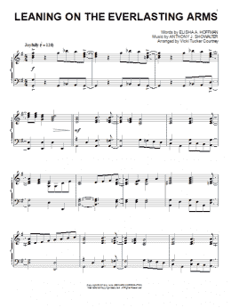 page one of Leaning On The Everlasting Arms (Piano Solo)