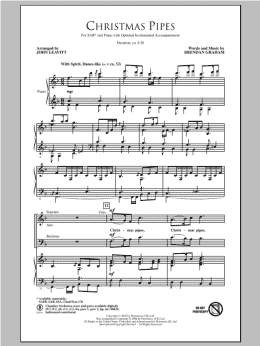 page one of Christmas Pipes (SAB Choir)