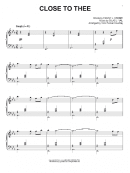 page one of Close To Thee (Piano Solo)