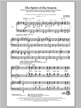 page one of The Spirit of the Season (Medley) (SATB Choir)